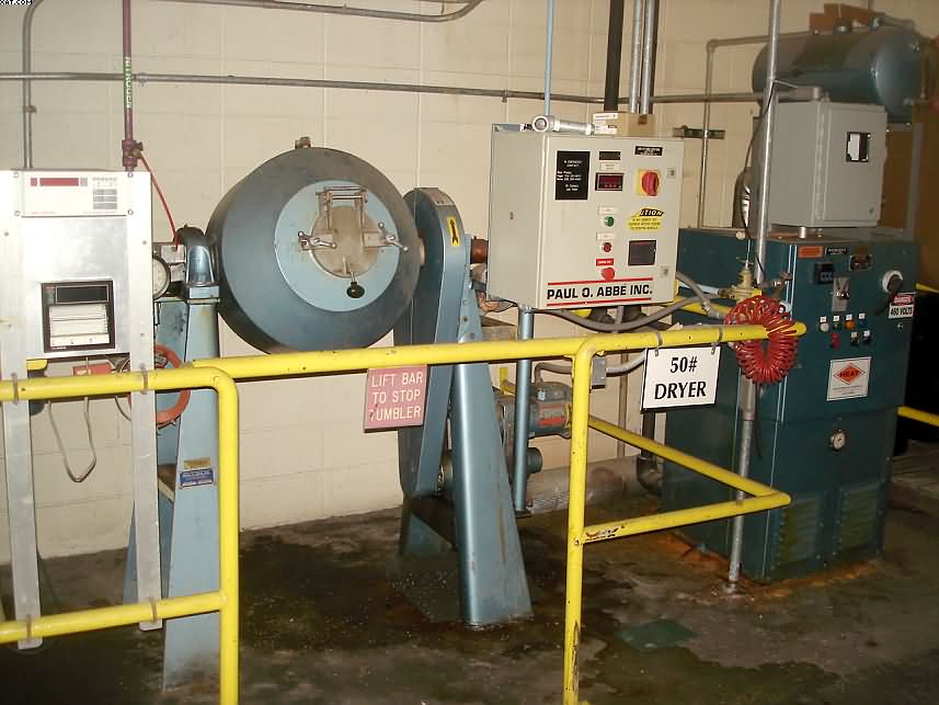 PAUL ABBE Rota-Cone Vacuum Dryer, 50 lb capacity,
